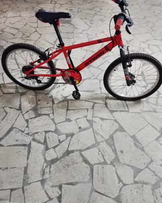 bicicletta bambino Btwin Eagle Road 20” rossa