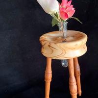 porta vaso orchidea in olivo e castagno