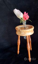 porta vaso orchidea in olivo e castagno