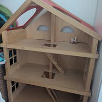 casa bambole con accessori 