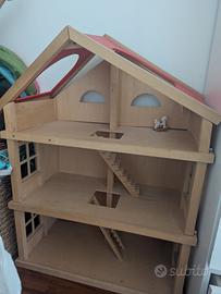 casa bambole con accessori 