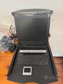 8-Port  Rackmount  LCD  Console  KVM  Switch