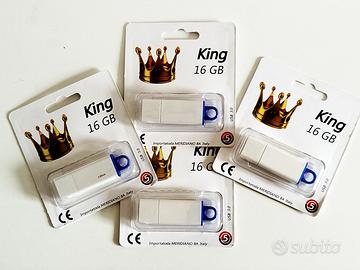 Lotto 4 chiavette USB da 16 GB