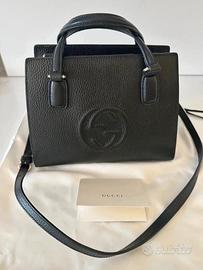 Borsa Gucci Soho in pelle nera.