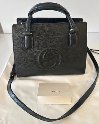 Borsa Gucci Soho in pelle nera.
