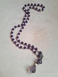 Collana di ametista e perle