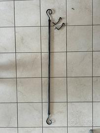 Bastone per tende in ferro battuto allungabile
