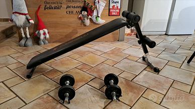 panca per addominali 