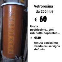 vetroresina   200 litri