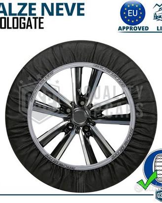 Calze da Neve per Auto OMOLOGATE Italia e Europa