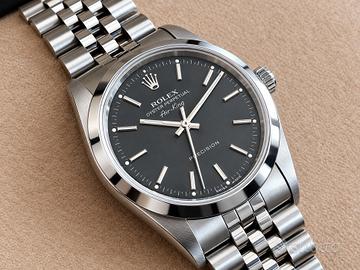 Rolex Air King Black Dial full set  14000m