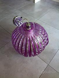 lampadario viola camera da letto