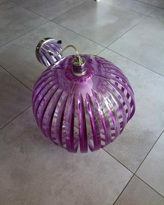 lampadario viola camera da letto