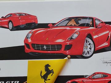 Ferrari 599 GTB Fiorano Litografia Gurioli 2006