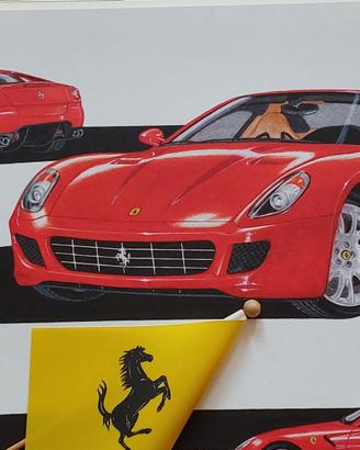 Ferrari 599 GTB Fiorano Litografia Gurioli 2006
