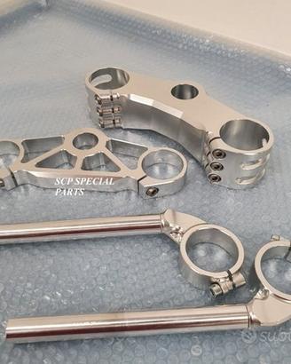 Aprilia rsv 1000 kit piastre sterzo ricavate cnc