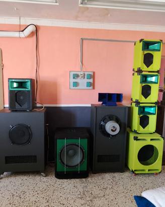 Casse audio in blocco 