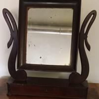 Antica psiche a lira - Specchio da tavolo