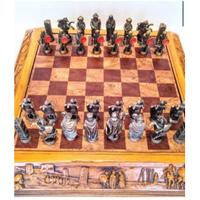 PEZZO UNICO DA COLLEZIONE -scacchiera legno “La ba