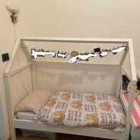 Letto capanna Maison du Monde + materasso 70x140