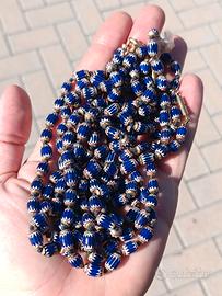 collana con perla Rosetta di Murano vintage
