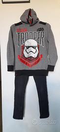Set felpa Star Wars e jeans bambino