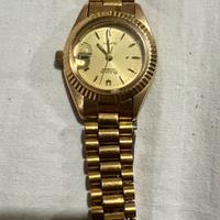 Orologio BULOVA 1A44L Calendar placcato oro.