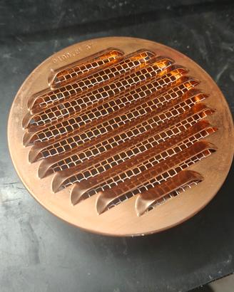 Griglia aerazione in rame x foro 100 mm