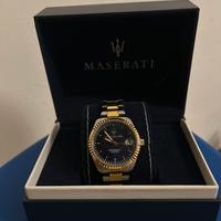 Orologio maserati blu e oro