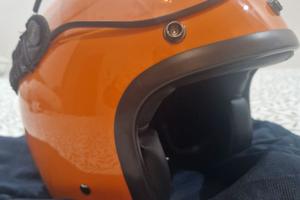 Casco jet DMD vintage orange taglia XS