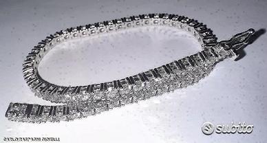 BRACCIALE TENNIS ORO 18kt. DIAMANTI NATURALI 3,00