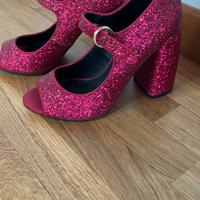 Asos scarpa con tacco lurex