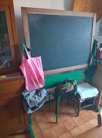 lavagna scuola primaria e piatti era fine 800