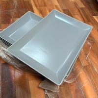 Set Piatti da hotellerie rettangolari grigi