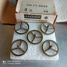 Bilancieri con molla a spirale n. 5 junghans nuovi