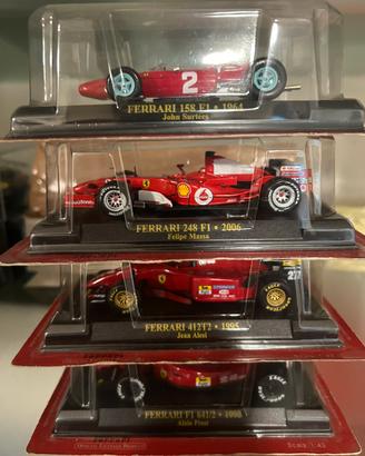1/43 4 f1 ferrari nuove con fascicolo