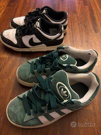 Scarpe Nike Dunk e Adidas Campus Unisex