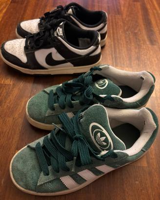 Scarpe Nike Dunk e Adidas Campus Unisex