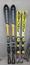 2 sci rossignol e 2 sci fischer