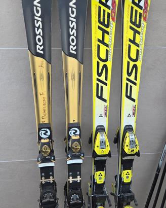 2 sci rossignol e 2 sci fischer