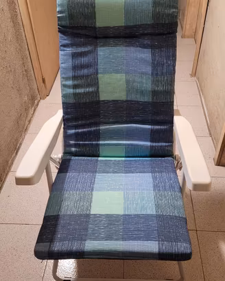 Sedie sdraio da giardino con imbottitura
