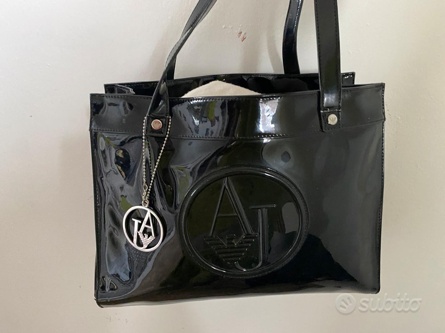 Borsa armani lucida nera hotsell