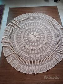 tovaglia copritavolo uncinetto rotonda