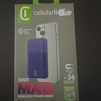 Power bank  magnetico da 5000 color viola