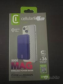 Power bank  magnetico da 5000 color viola