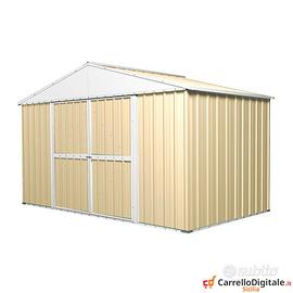 Box da esterno capanno lamiera 360x175 avorio