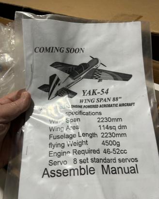 Aeromodello YAK-54 della COMING SOON