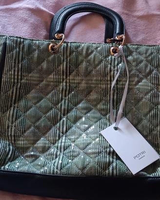 Borsa in tessuto con paillettes 