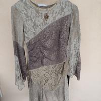 Abito Pizzo & Patchwork Art Elisa Cavaletti Tg S