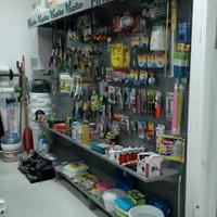 Scaffalatura espositiva 10,50 mt lineari